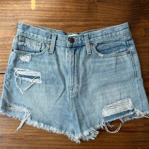 Madewell The Mom Jean Denim Shorts Size 29